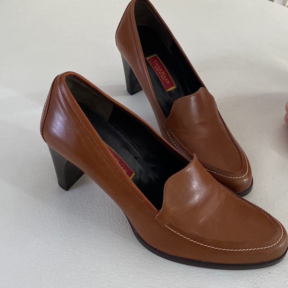 Cole Haan brown leather heels
